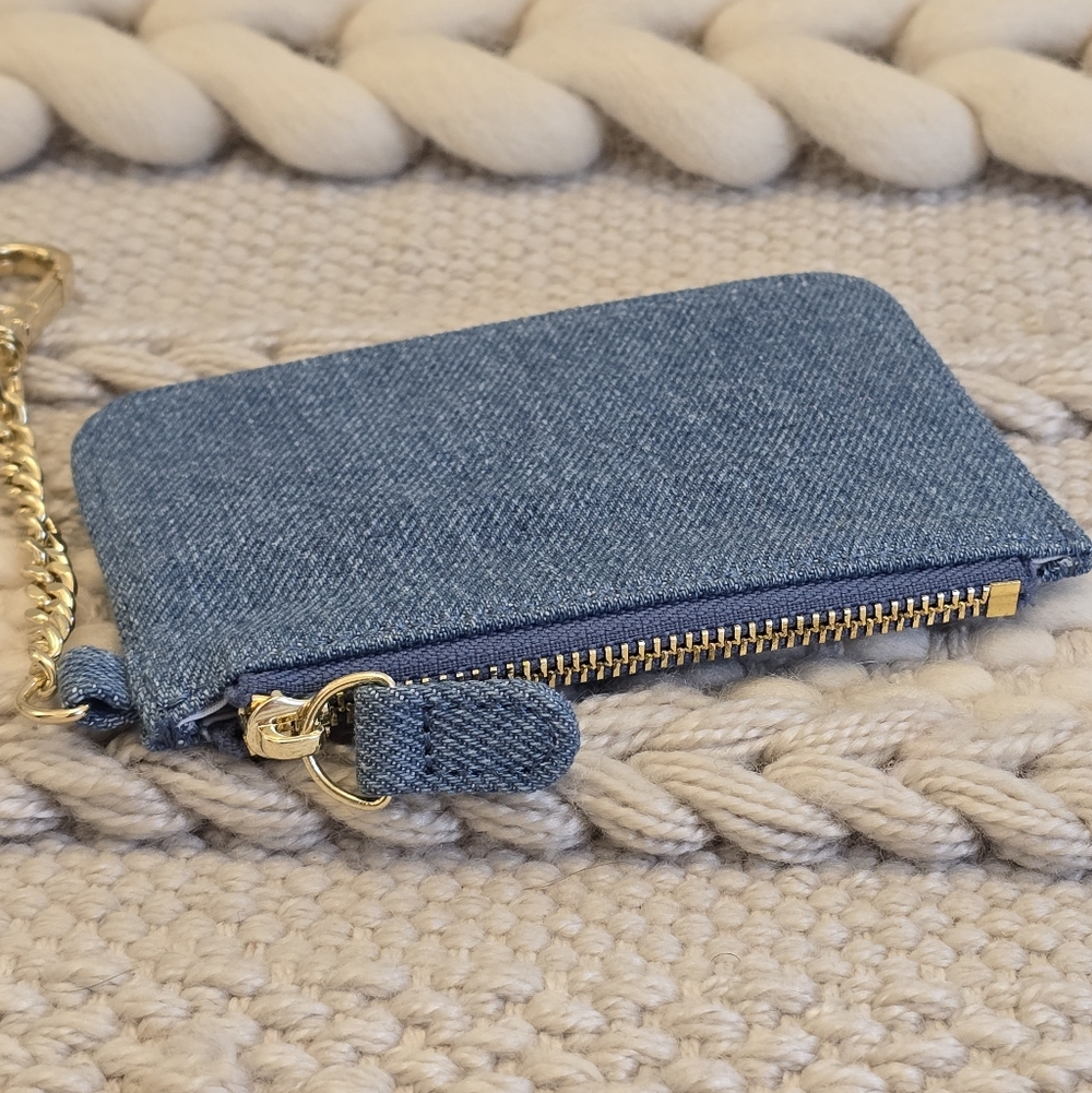 Denim Keychain Wallet - Picture 3 of 5